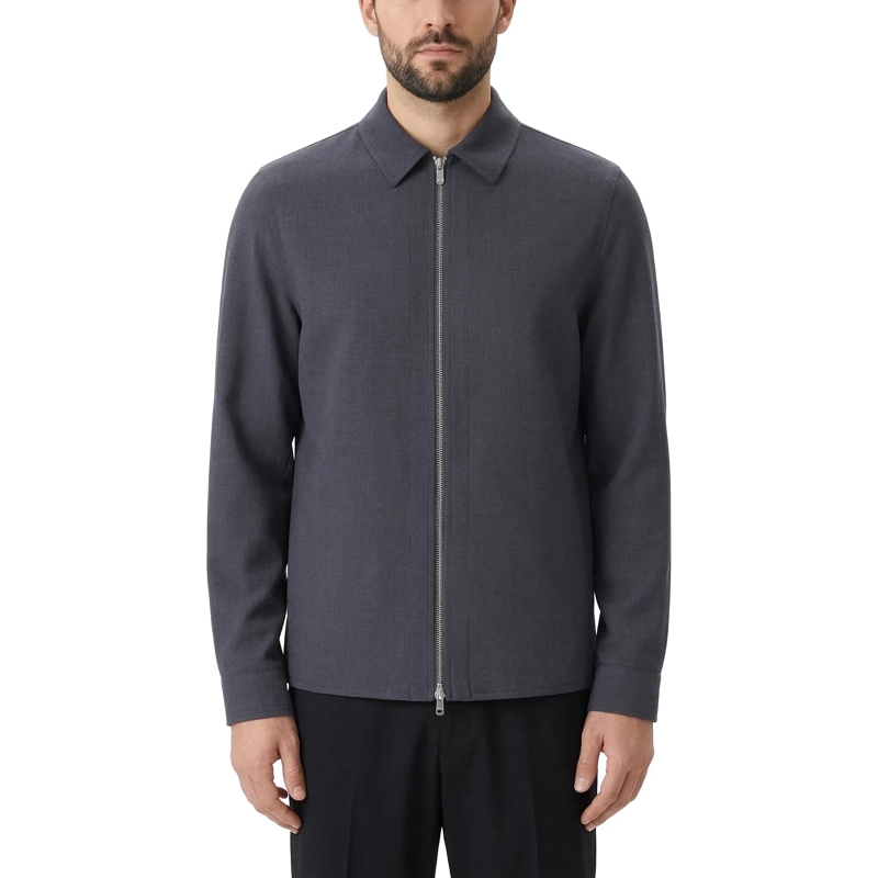 Marco Pescarolo Overgangsjas Jacke Avi aus Leinen grau(Image 8)