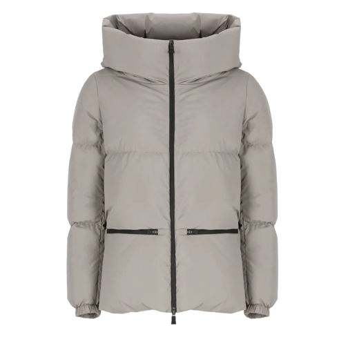 Herno Overgangsjas Padded And Quilted Down Jacket Grey