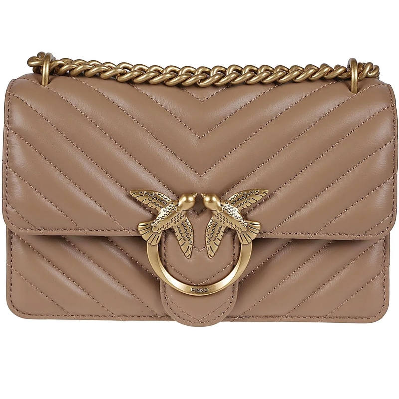 Pinko Tote Love One Mini Simply Bag Brown braun