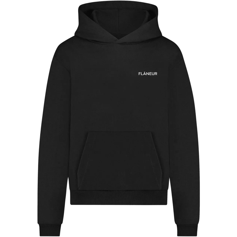 Flâneur  Logo Hoodie | Black schwarz
