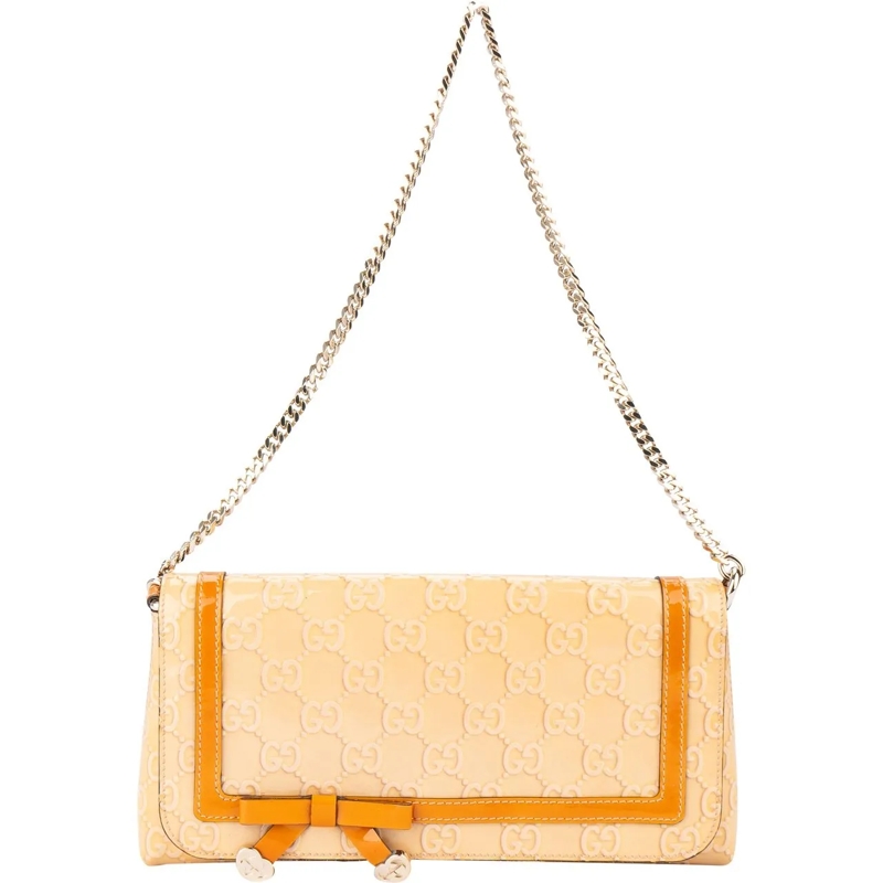 Gucci Schultertasche Gucci Patent Leather Heart Shoulder Flap Bag mehrfarbig