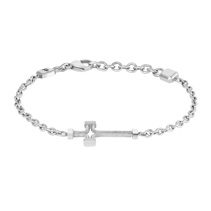 Police Armband Armband Crossfire- Herrenarmband- Farbe: silber silber