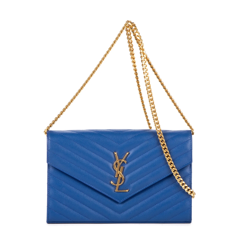 Saint Laurent Crossbody Bag Chain Wallet blau