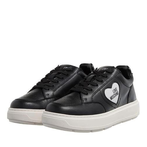 Love Moschino Low-Top Sneaker Sneakers Donna Nero+Bianco