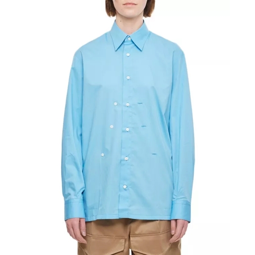 Setchu  Blue Origami Shirt Blue