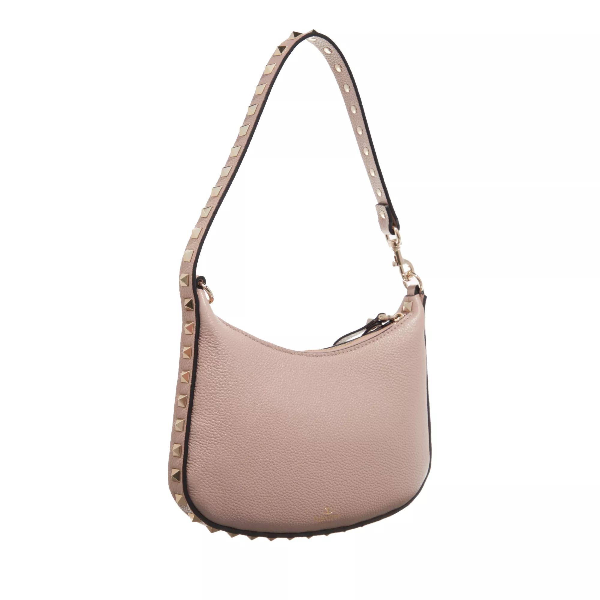 Valentino Garavani Hobo bags Mini Hobo Rockstud in beige