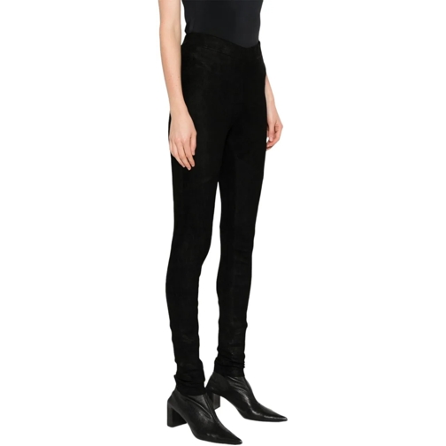 Isabel Benenato  Leggings cuir su�de Noir Isabel Benenato Femme DL0 schwarz