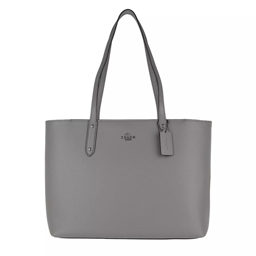 Coach Polished Pebble Leather Central Tote Grey Tote