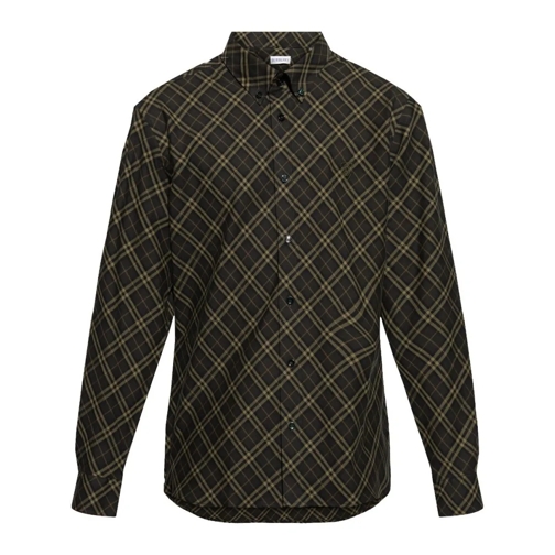 Burberry Chemises Brown Check Shirt Brown