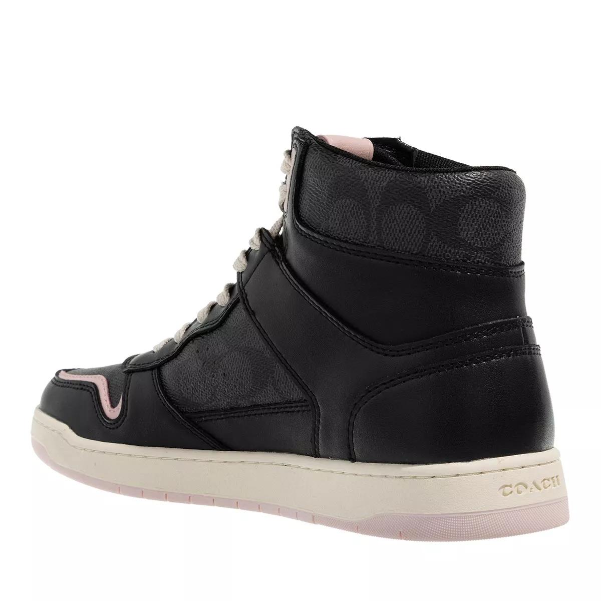 Coach Hi Top Coated Canvas Sneaker Black High Top Sneaker