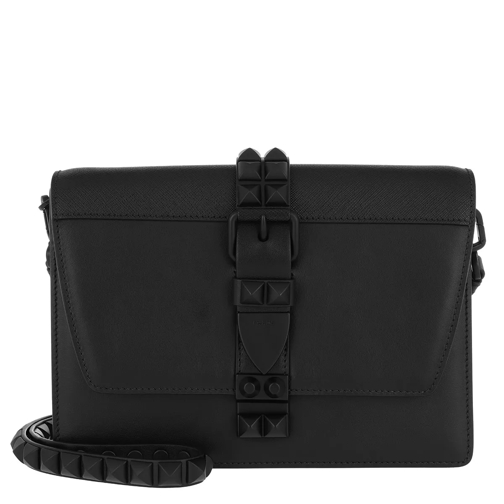 Prada Prada Elektra Calf Leather Bag Black/Black Crossbody Bag
