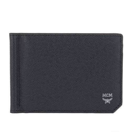 MCM New Bric Wallet Small Navy Bi-Fold Portemonnaie