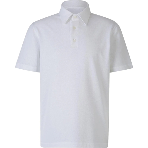 Brioni T-shirts Cotton Piqu� Polo weiß