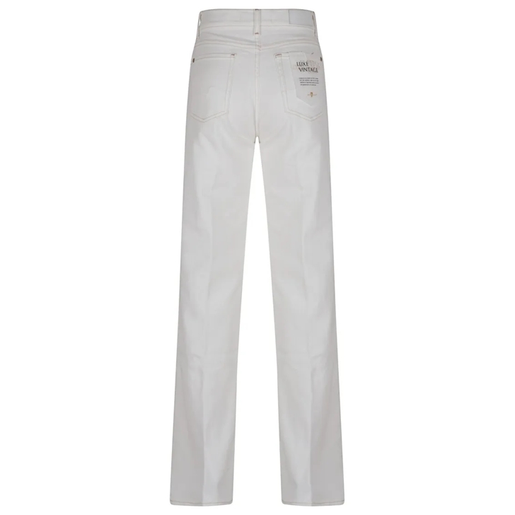 Seven for all Mankind High Rise Wide Leg Jeans White Jeans