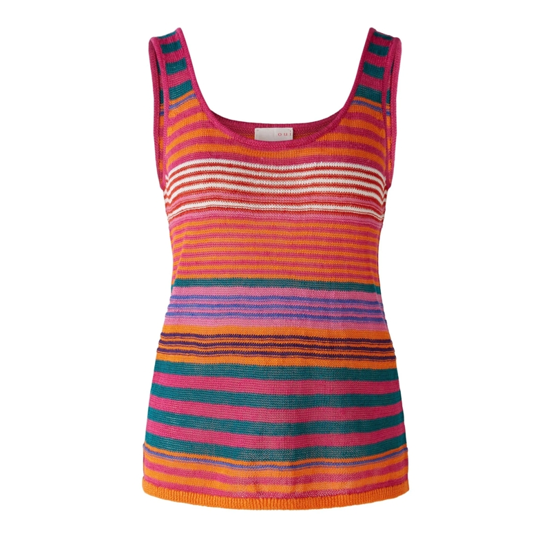 Oui Hemd Stricktop pink