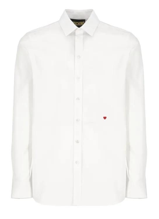 Moschino - White Cotton Shirt - Größe 40 - weiß