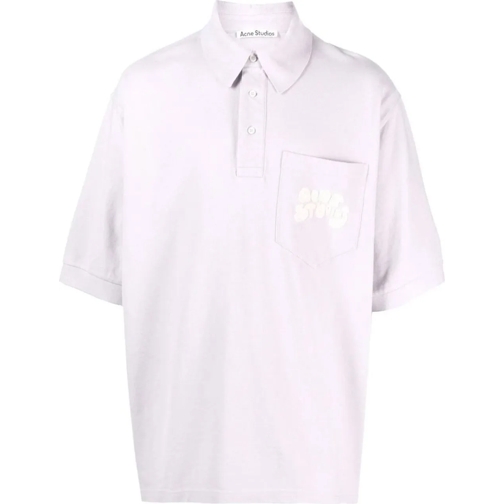 Acne Studios  Bubble Logo Polo Shirt lila