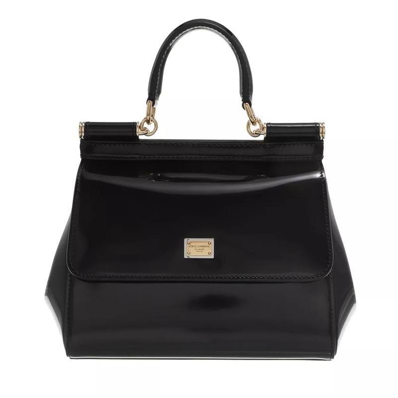 Dolce&Gabbana Satchel Small Sicily With Handle Shoulder Strap Black