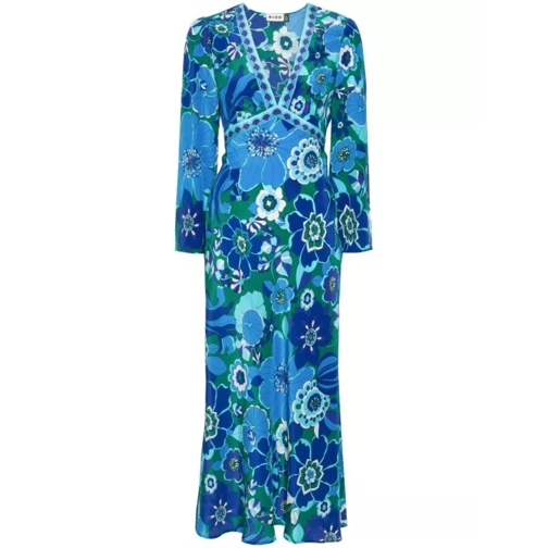 Rixo Floral Dress Blue 