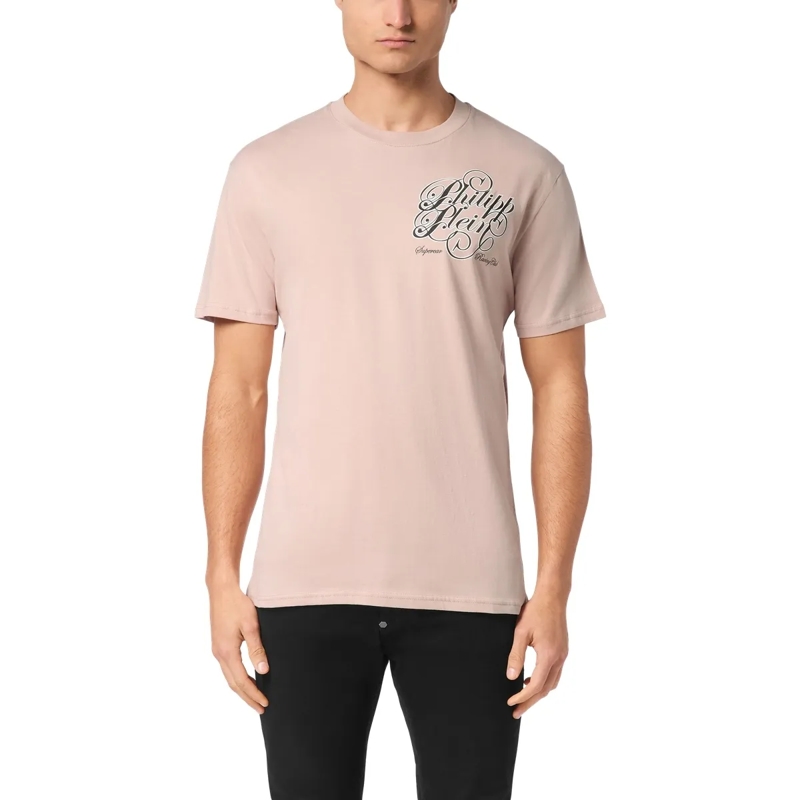 Philipp Plein T-Shirt T-Shirt The Course Mit Schmucksteinen nude(Image 3)