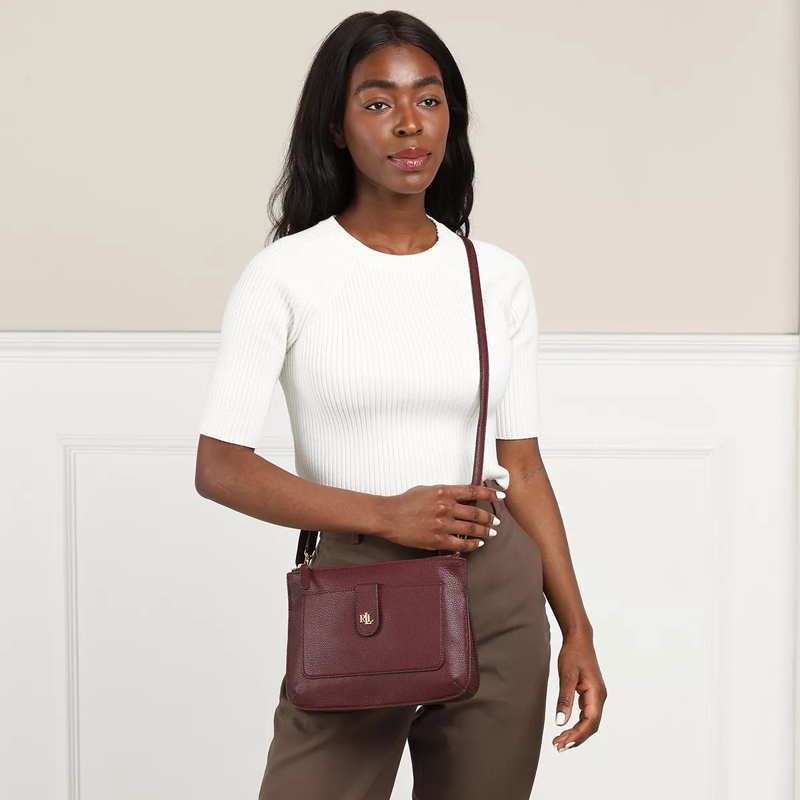 Lauren Ralph Lauren Crossbody Bag Jamey Crossbody Medium Garnet(Image 2)