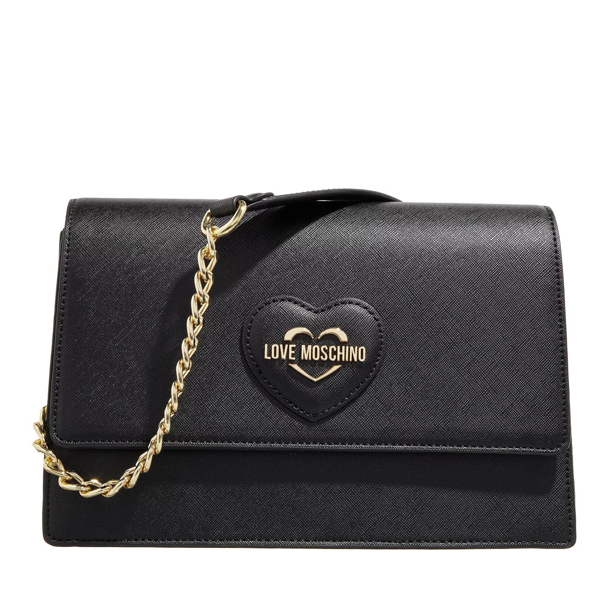 Love Moschino Sweet Heart Black Crossbody Bag