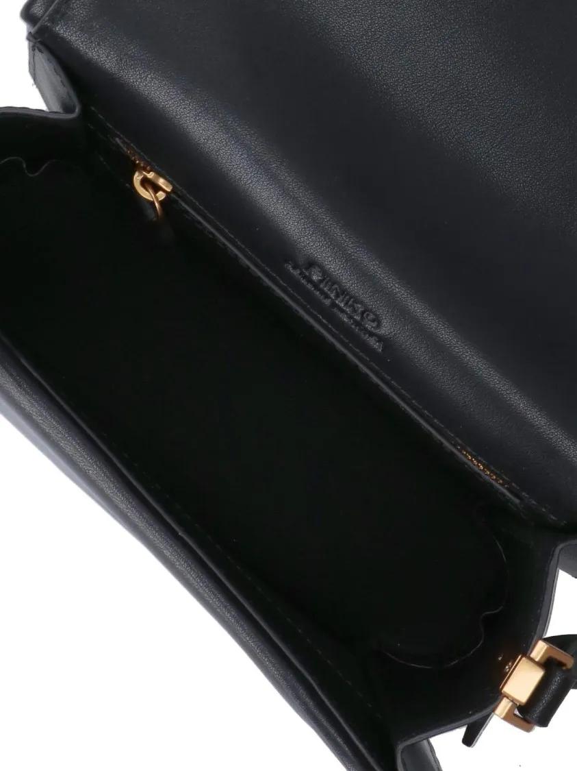 pinko Hobo bags Mini "Love Box Bag" – Black in zwart