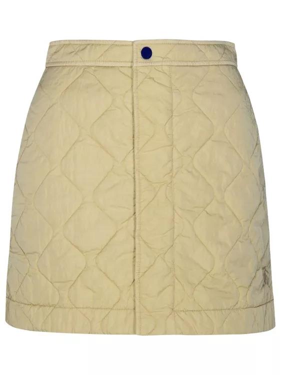 Burberry - Mini Skirt In Beige Nylon - Größe 8 - multi