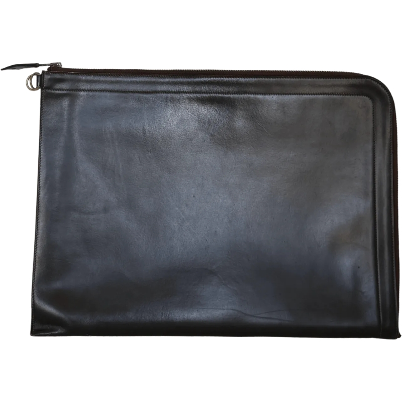 Hermès Briefcase Hermes briefcase, leather, dark brown, vintage 198 braun