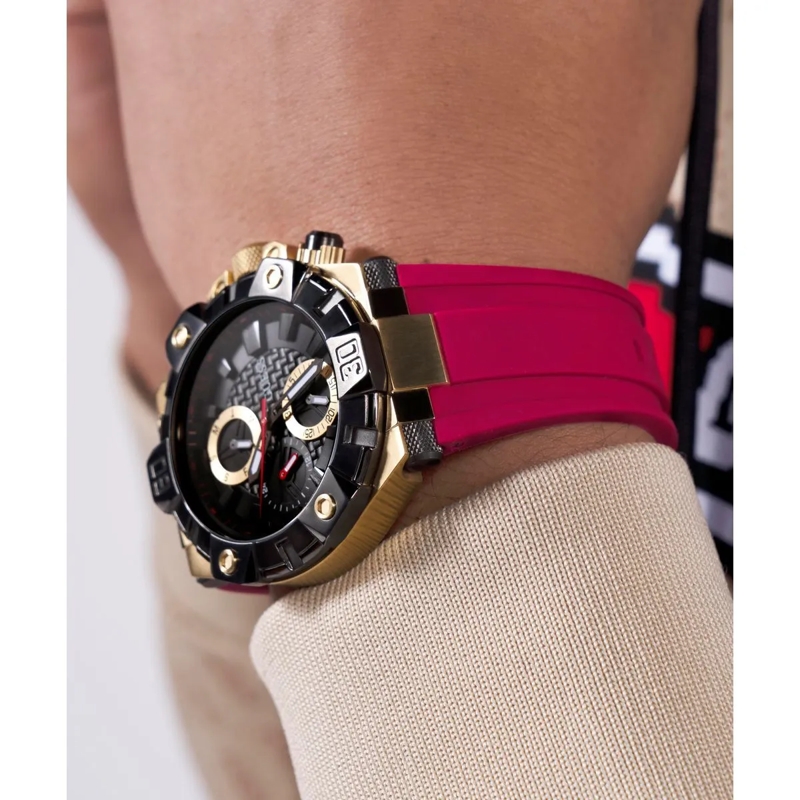 Guess Quarzuhr Quarz-Analoguhr Ignite rot(Image 6)