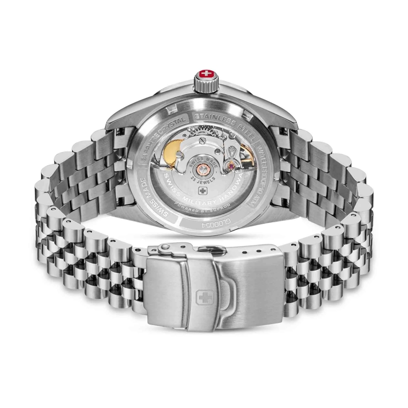 Swiss Military Hanowa Automatikuhr Automatikuhr Master Diligenter silber(Image 3)