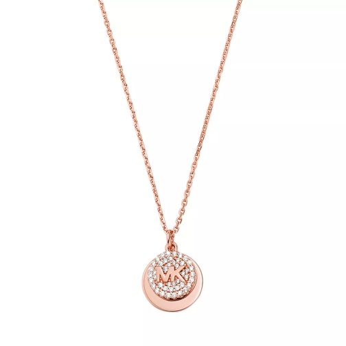 Michael Kors Women's Sterling Silver Pendant Necklace MKC1515AN Rose Gold Mittellange Halskette