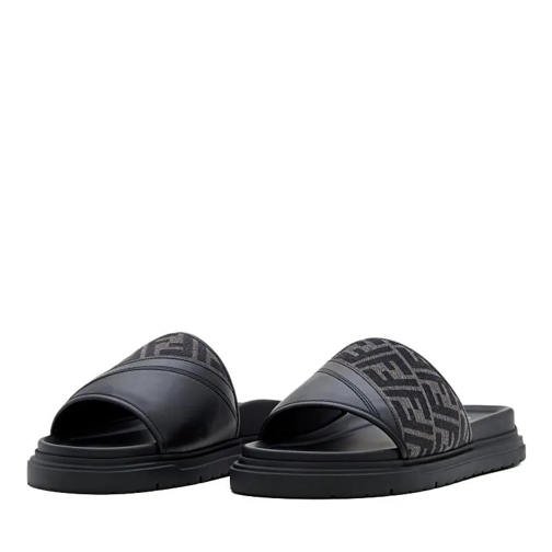 Fendi Ciabatta All Over Black Slide