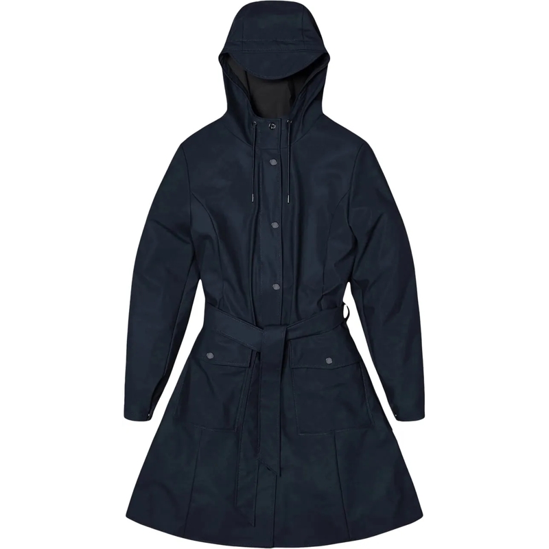 Rains Trenchcoat Curve w trenchcoats donkerblauw blau(Image 4)