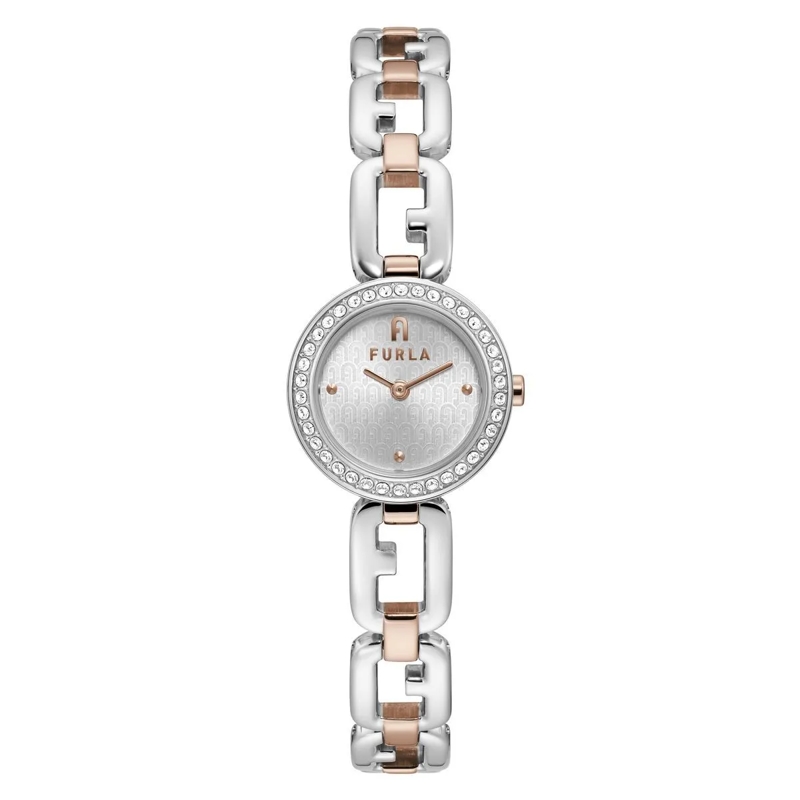 Furla Quarzuhr Analoge Quarzuhr Furla Arco Chain silber