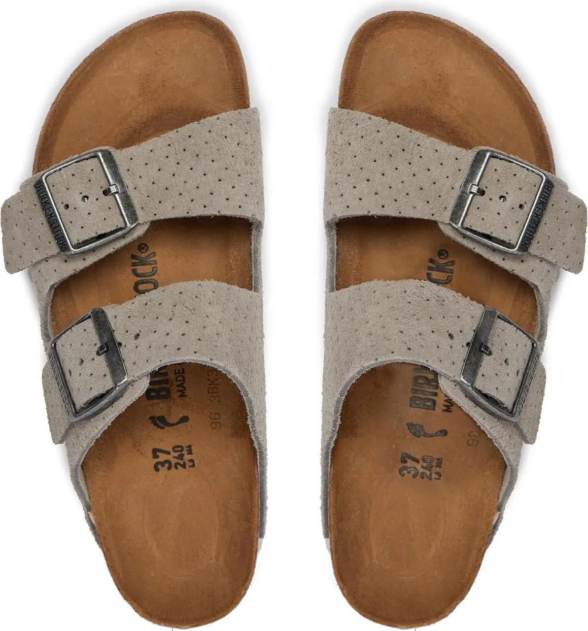 Thumbnail - Birkenstock Slipper & Pantoletten - Sandals Stone Coin - Gr. 41 (EU) - in Grau - für Damen
