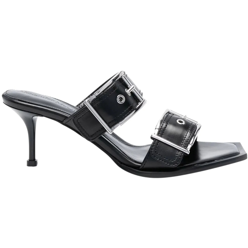 Alexander McQueen Slides Sandals Black schwarz
