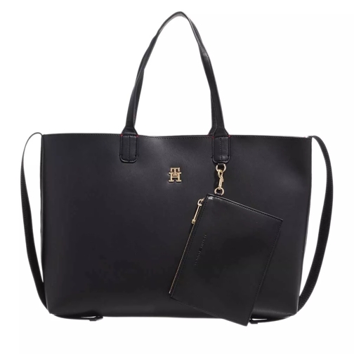 Tommy Hilfiger Iconic Tommy Tote Solid Black Sac à provisions