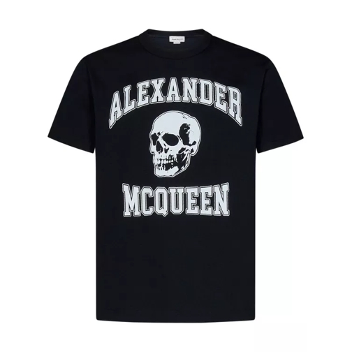 Alexander McQueen Black Graphic Print T-Shirt Black 