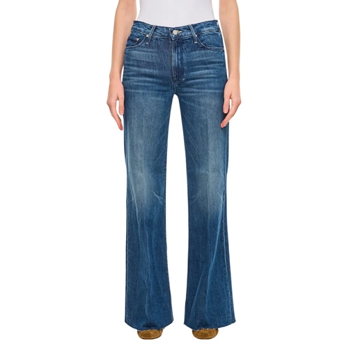 Mother Jeans The Twister Sneak Fray Blue