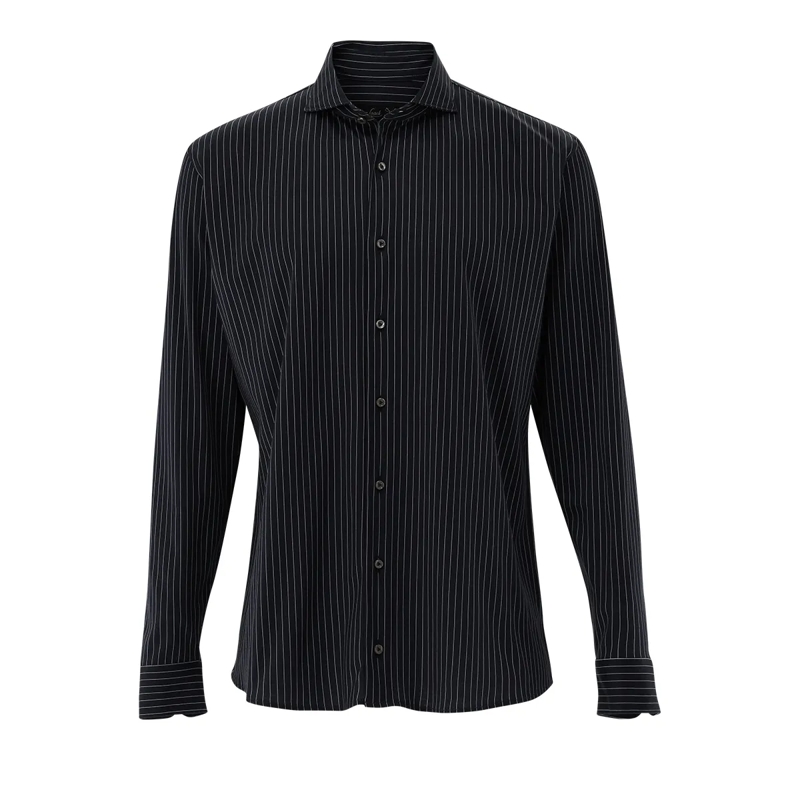 VAN LAACK Hemd Hemd Tailor Fit Druck dunkel-blau