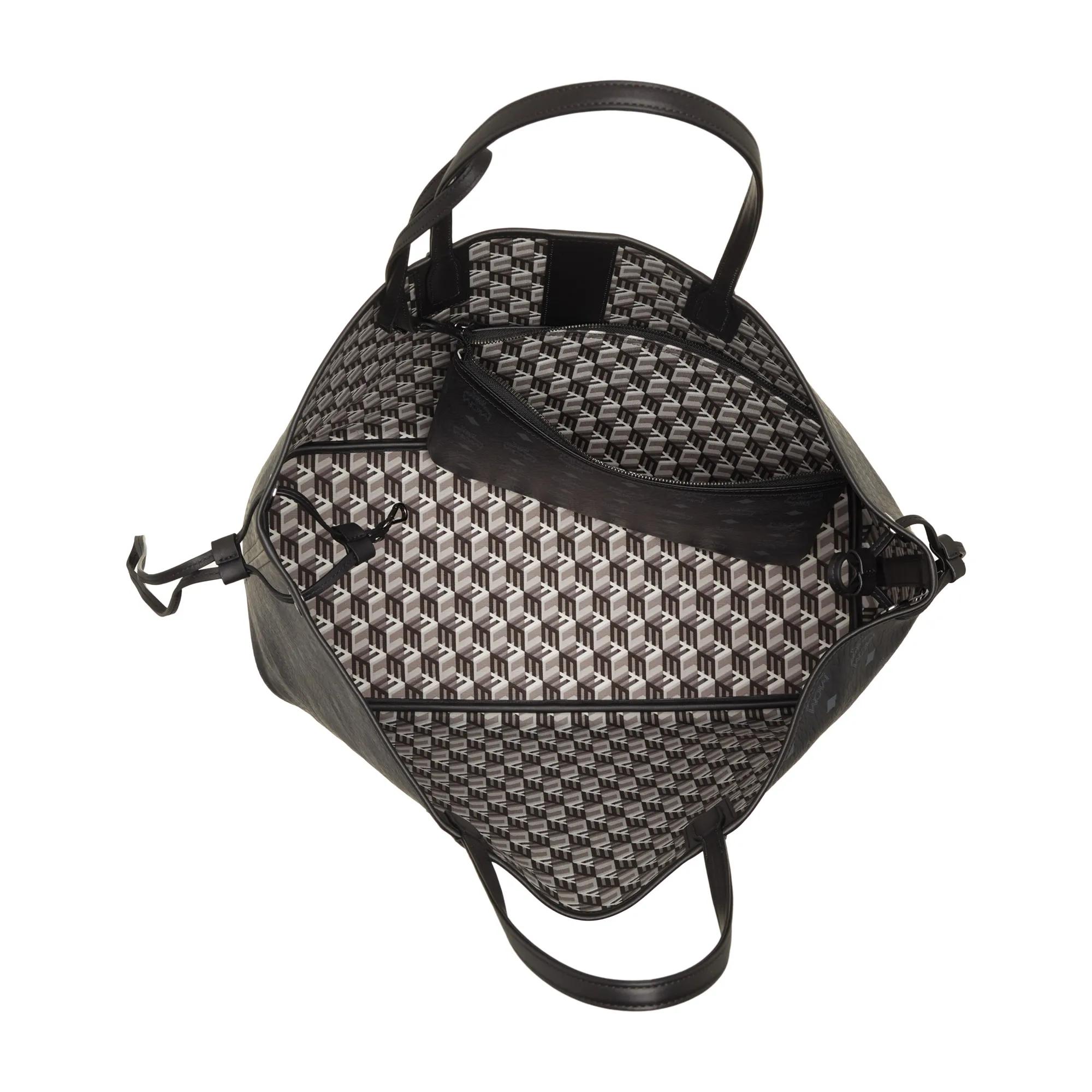 MCM Liz Vi Shopper Lrg Bk Black Shopping Bag