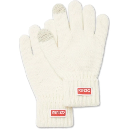 Kenzo Handschoen Tag Logo Gloves weiß