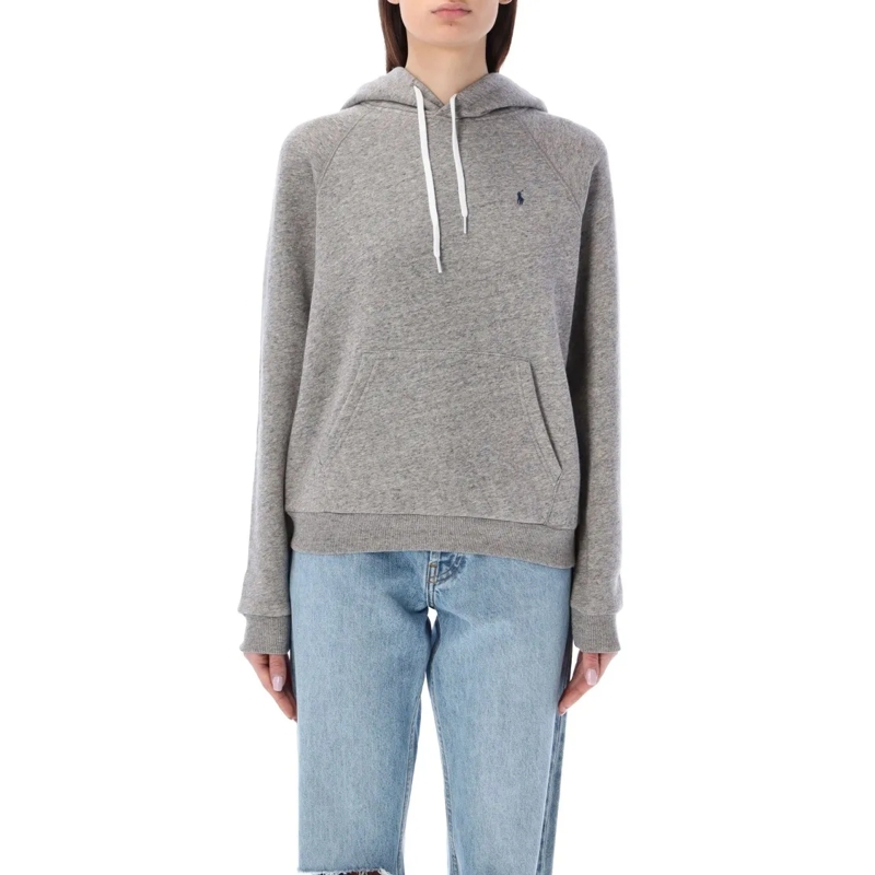Polo Ralph Lauren  Classic Grey Hoodie With Iconic Pony Emblem Grey