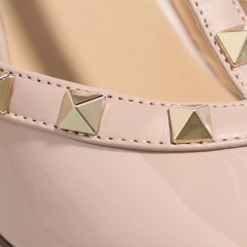 Valentino Garavani Pumps Rockstud Ankle Strap T.65 Poudre(Image 4)