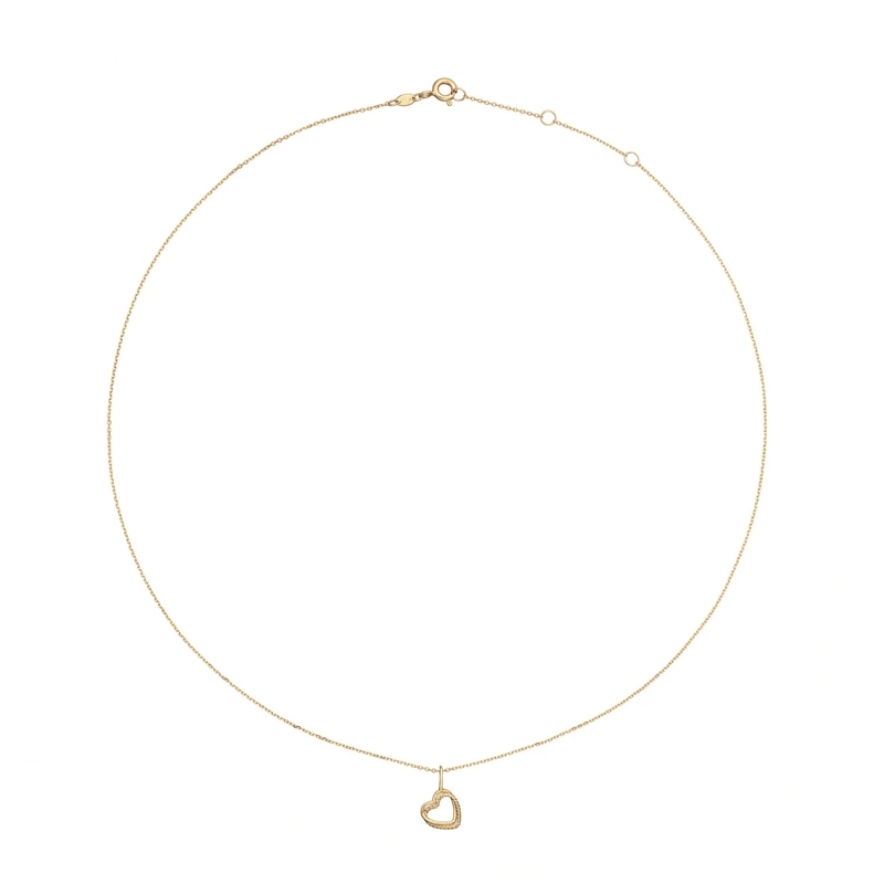 Jackie Gold Collier moyen Twisted Heart 585 Gold Kette Gold