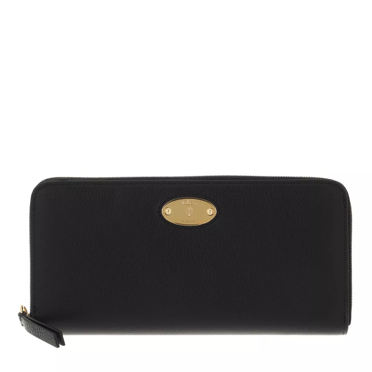 Black mulberry wallet sale