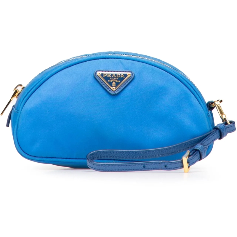 Prada Necessaire Tessuto Pouch blau