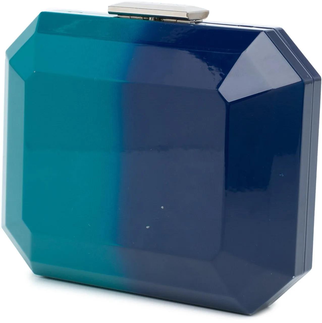 Thumbnail - Chanel Hobo Bags - 2014 CC Ombre Acrylic Clutch on Chain - Gr. unisize - in Blau - für Damen