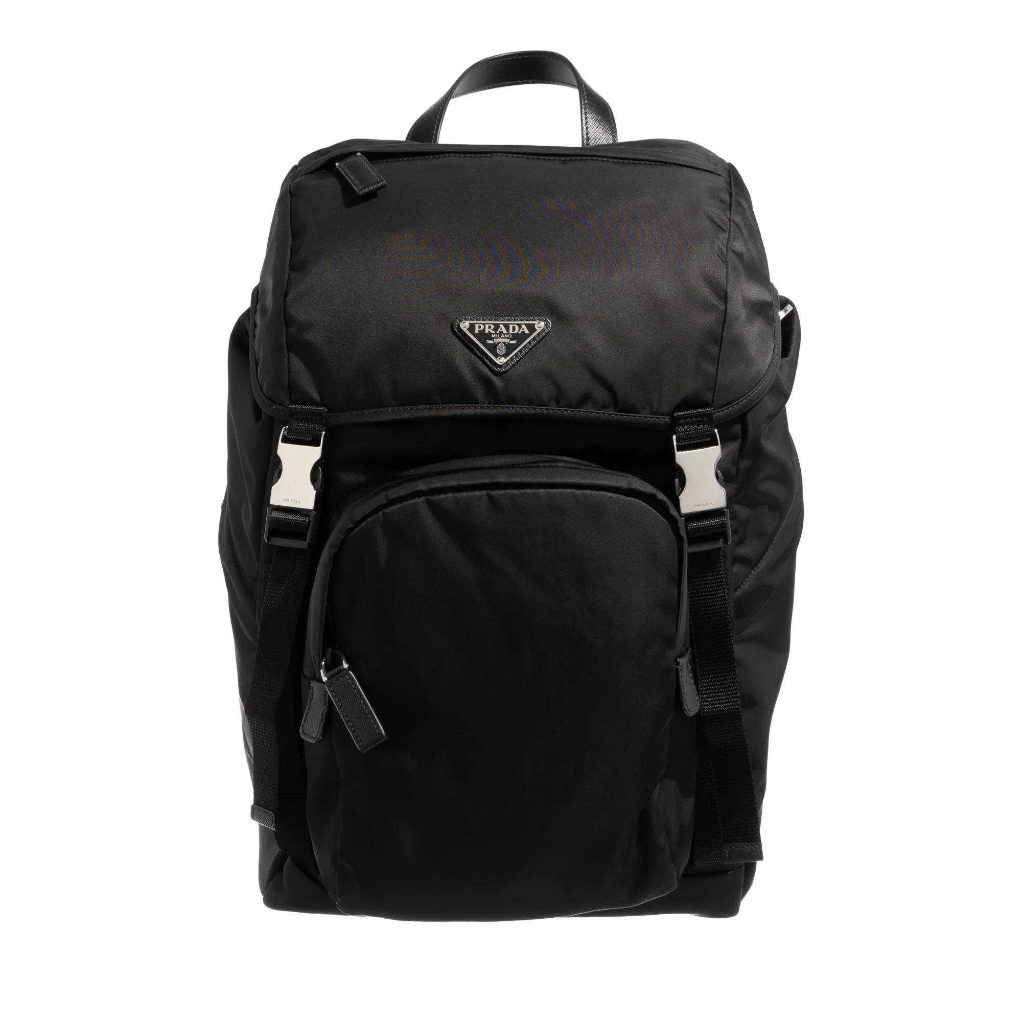 Prada Rucksack - Re-Nylon Saffiano Backpack - Gr. unisize - in Schwarz - für Damen